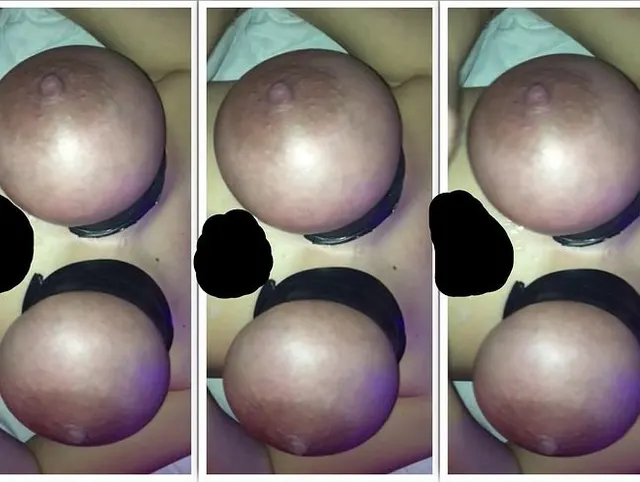 Handjob und cum auf meine gebundenen tits
