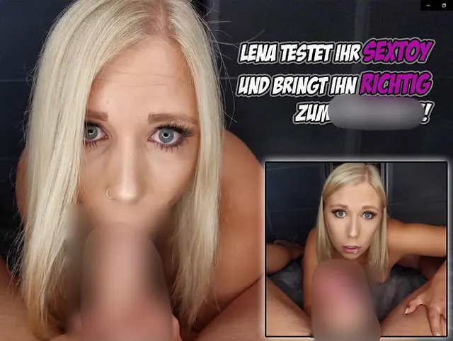 Lena testet ihr SEXTOY und bringt ihn RICHTIG zum spritzen