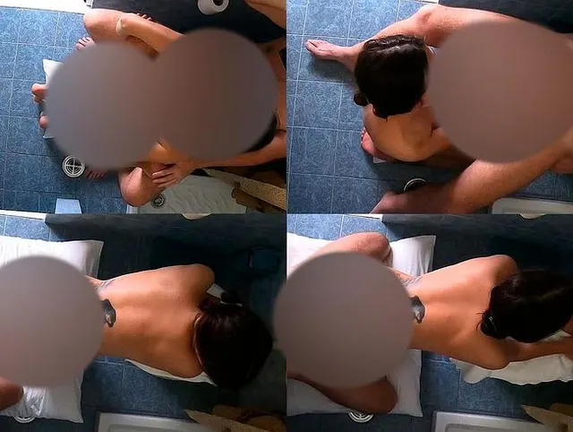 Selbst gemachter Porno auf der Toilette