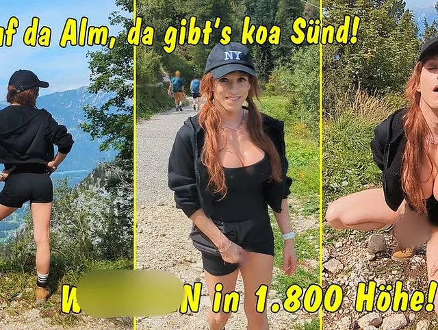 Auf der Alm, da gibt’s koa Sünd! Wichsen in 1.800 Metern Höhe!!