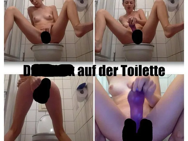 Dildofick auf der Toilette
