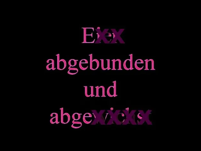 Eier abgebunden und abgewichst