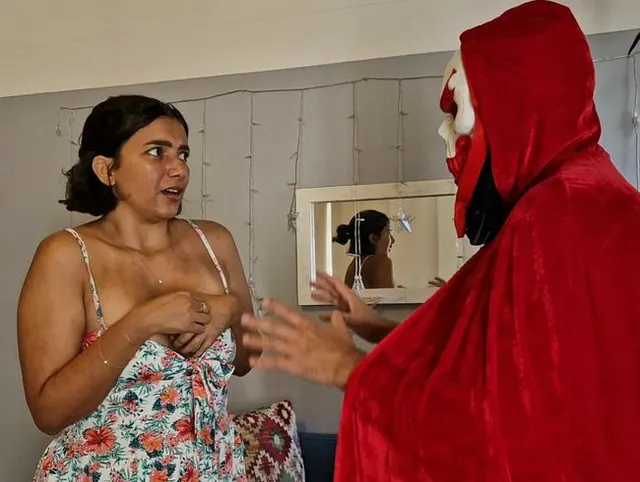 HALLOWEEN-Transfer: Ich bin von einem Teufel besessen! Er fickt mich