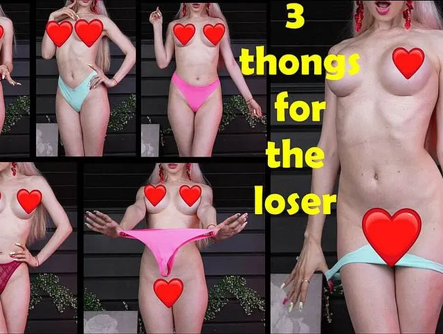 3 paar tangas für die Verliererin und sph Kira Loster