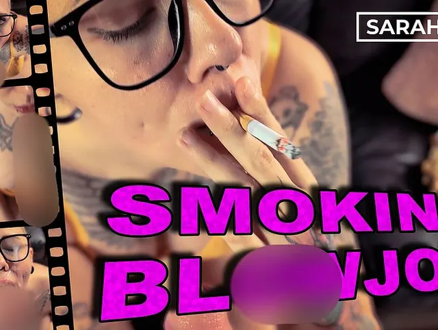SMOKING BLOWJOB.... ich blase ihm den Schwanz während ich eine Zigarette rauche (Heftiger Cumshot)