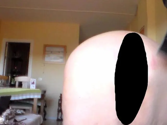 Hard hand on her Ass Red