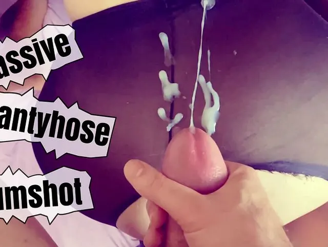 ANAL & Massiver CUMSHOT auf MEINE Strumpfhose (Ohne Ton)