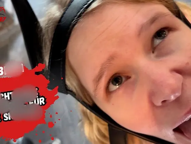 Extrem! Teen Sklavin benutzt fixiert ins maul gespritzt!