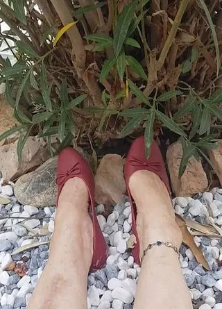 Meine Ballerinas spielen im Garten