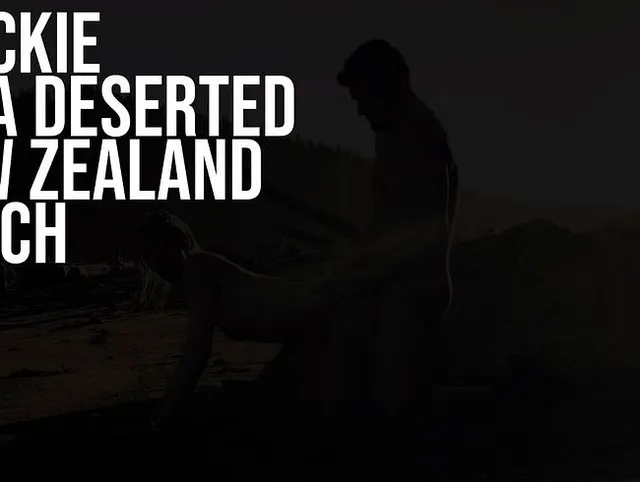 Schneller Fick an einem einsamen Strand in Neuseeland