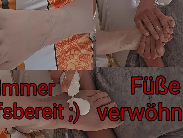 Ich verwöhne ihre Füße !! - Ich helfe meiner Nachbarin !!!