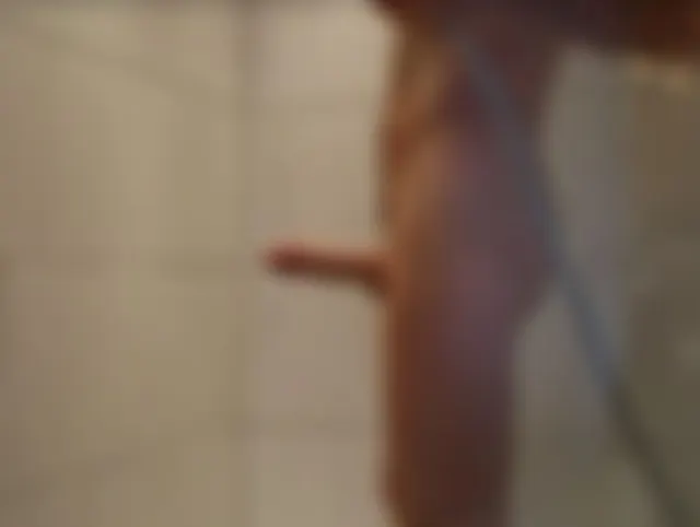 Mein dicker Schwanz in der Dusche