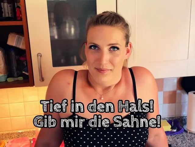 Tief in den Hals! Gib mir die Sahne!