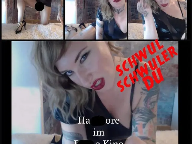 SCHWUL!  SCHWULER!  DU! Hardcore Sissy! Porno Kino! |Lady_Demona