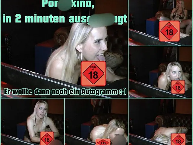 Pornokino, in 2 minuten ausgesaugt