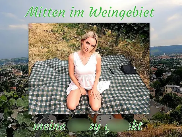 Mitten im Weingebiet meine Pussy gefickt
