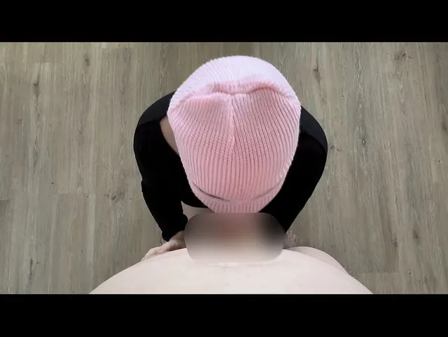 Rießen Sauerei, erster Blowjob mit Maske