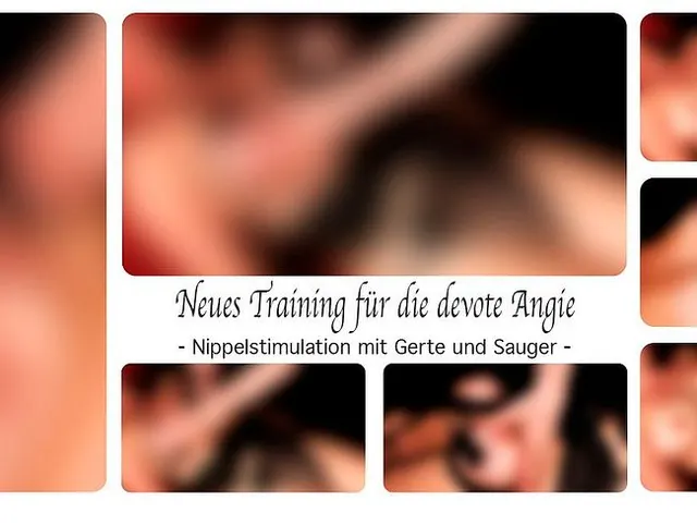 Neues Training für die devote Angie - Nippelstimulation mit Gerte und Sauger