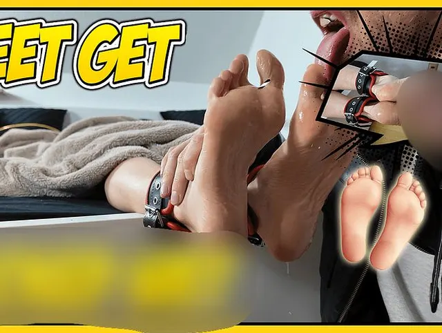 Meine Fusssohlen werden nass gleckt - was ein Gefühl ! Der Fussverbrecher schlägt zu !
