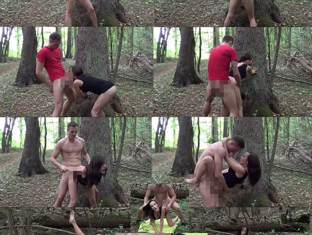 Sexy Girl im Wald gefickt. Facial u schluckt