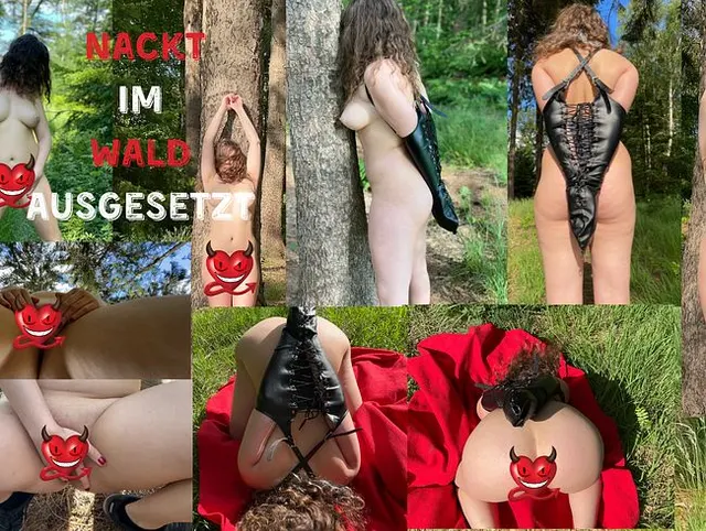 Nackt Im Wald Ausgesetzt