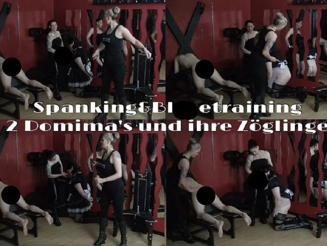 Spanking & Blasetraining 2 Domina´s und ihre Zöglinge
