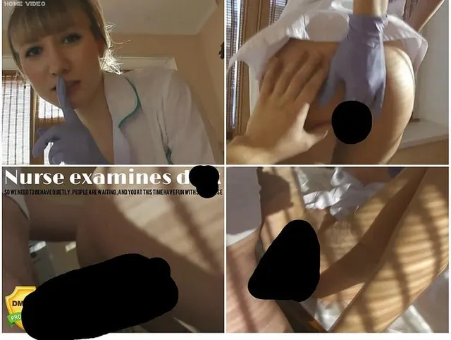 Nurse examines dick.