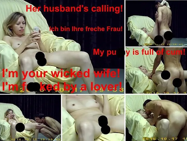 Ich bin deine böse Frau! Ich bin von einem Liebhaber gefickt!