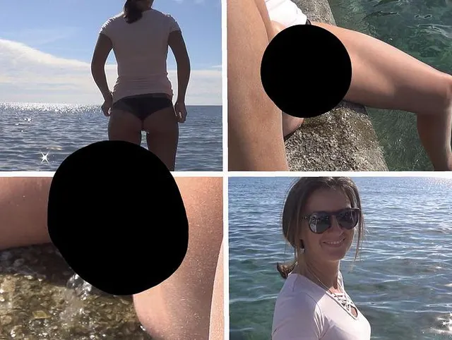 !!! Das Wasser im Meer war kalt !!! Ich habe den Pier gepisst !!!