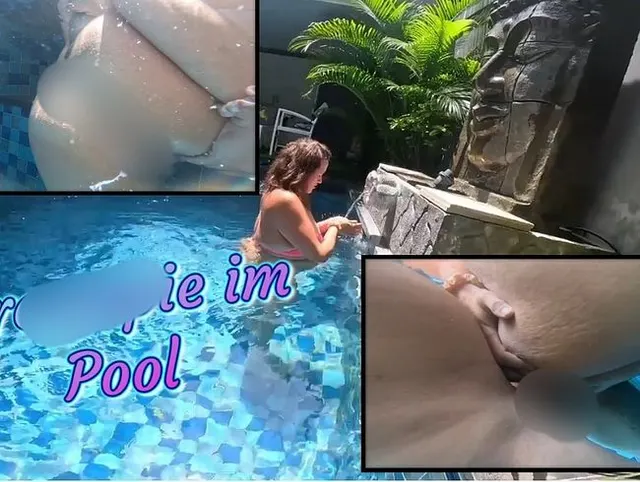 Im Pool zerfickt - Creampie im Pool