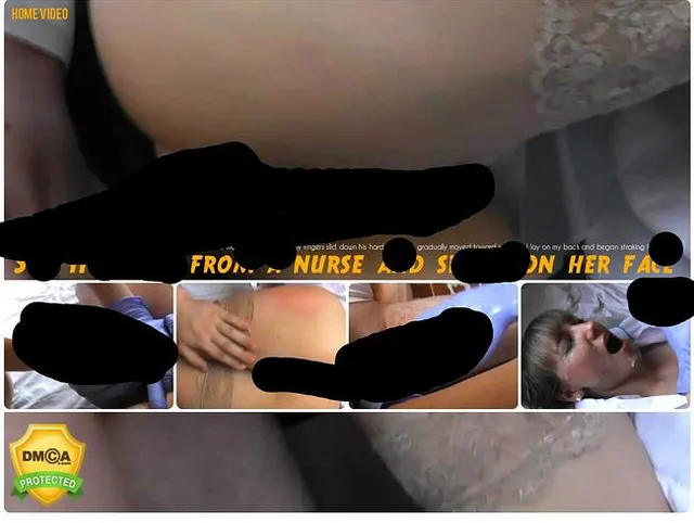 Sex Handjob from a nurse and sperm on her face