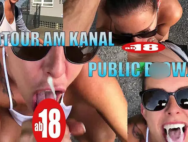 Public Blowjob - Radtour am Kanal.