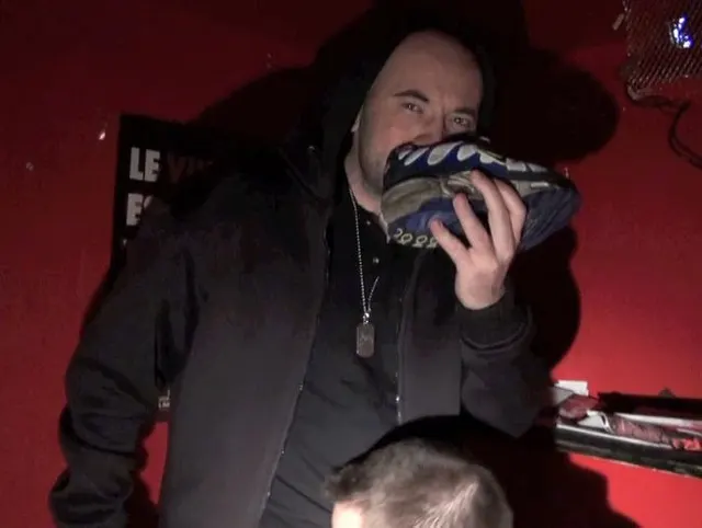 129 sneaker dominaiton in backroom for scally boy and my sneakers humiliation