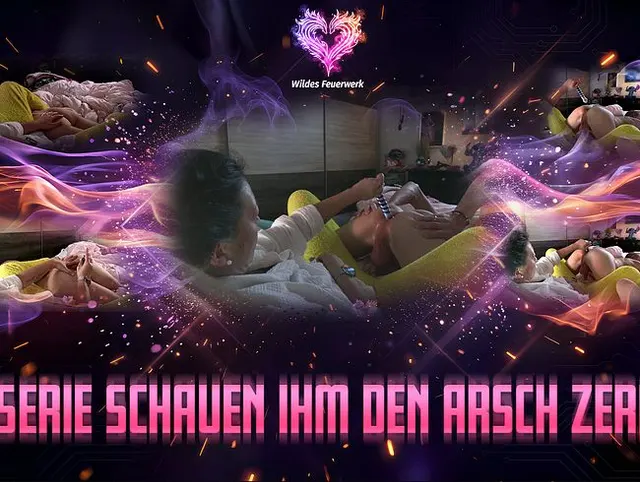TV Time Pegging Explosion - Beim Serie schauen ihn den Arsch zerfickt!
