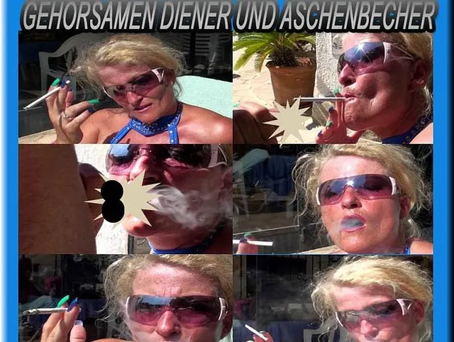 Rauchende LUXUS-BITCH sucht gehorsamen Diener und Aschenbecher
