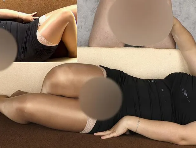 Melken meiner Stiefschwester in Strümpfen und Big Cum Schuss auf Kleidung