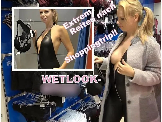 Extrem Reiten nach Shoppingtrip!! Wetlook-Bitch Fick und fertig!