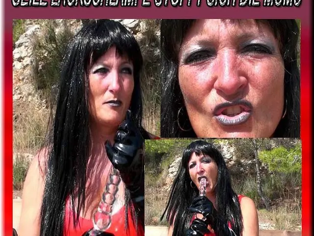 Geile Lachschlampe stopft sich hart die Vagina