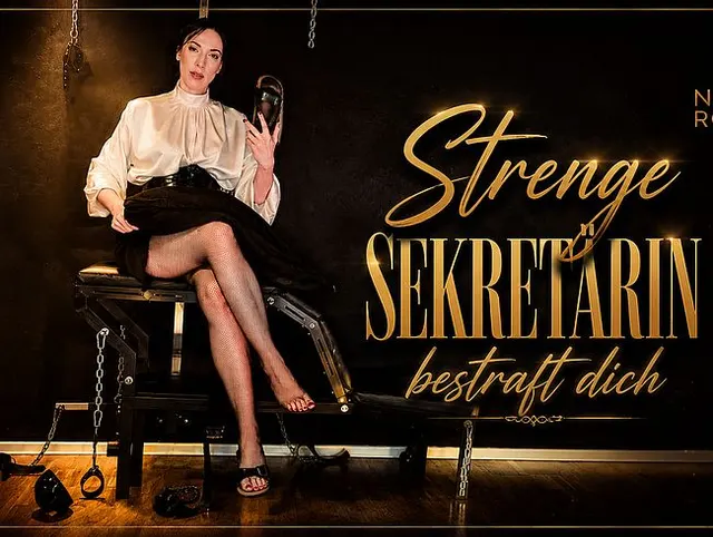 Strenge Sekretärin bestraft dich im POV – Louboutin Heels, Birkenstock & Spanking