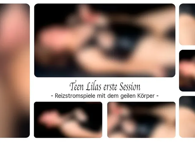 Teen Lilas erste Session - Reizstromspiele mit dem geilen Körper
