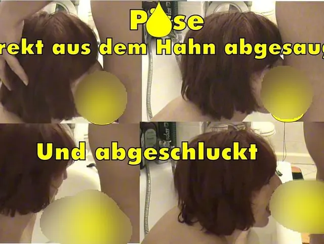 Den Schlund extrem voll Pisse gepumpt