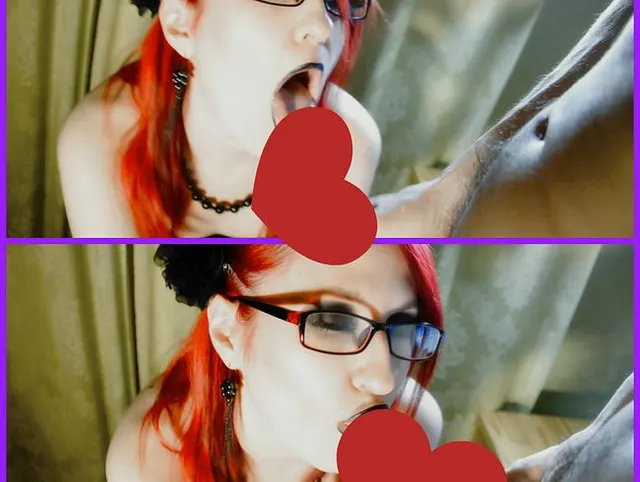 Naughty goth girl loves to suck dick