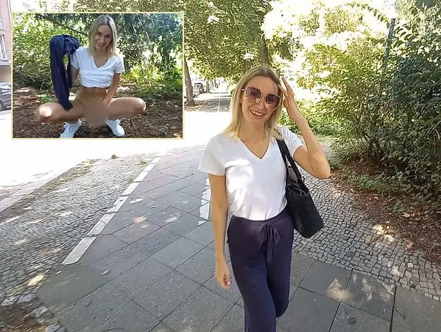 Publik pissen im Park