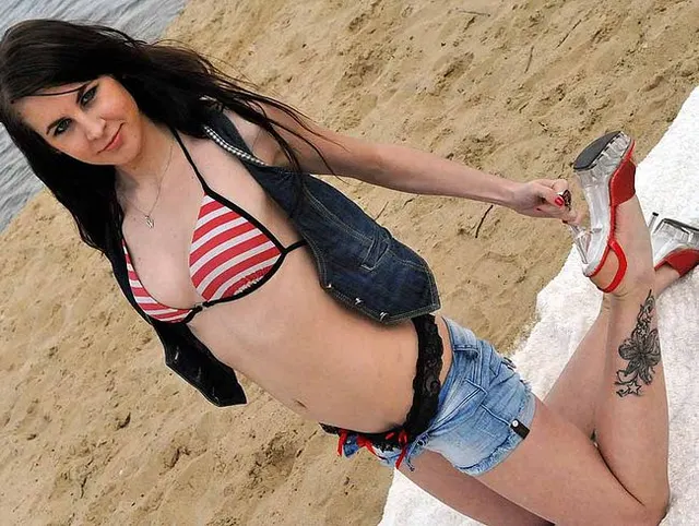 stiptiz am Strand