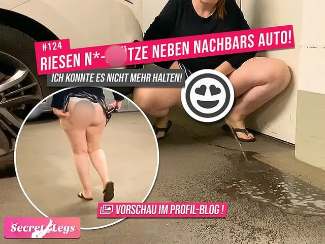 Riesen NS-PFÜTZE neben Nachbars Auto! - Ich konnte es nicht mehr halten!