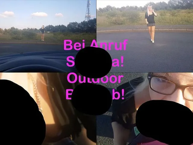 Bei Anruf Sperma! Outdoor Blowjob!