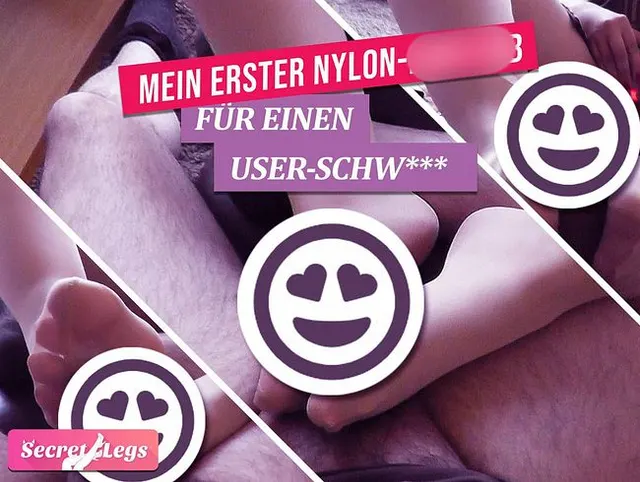 Mein erster Nylon-Foot-Job für einen User-Schwanz