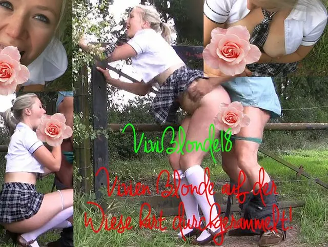 VIVIEN BLONDE AUF DER WIESE HART DURCHGERAMMELT!