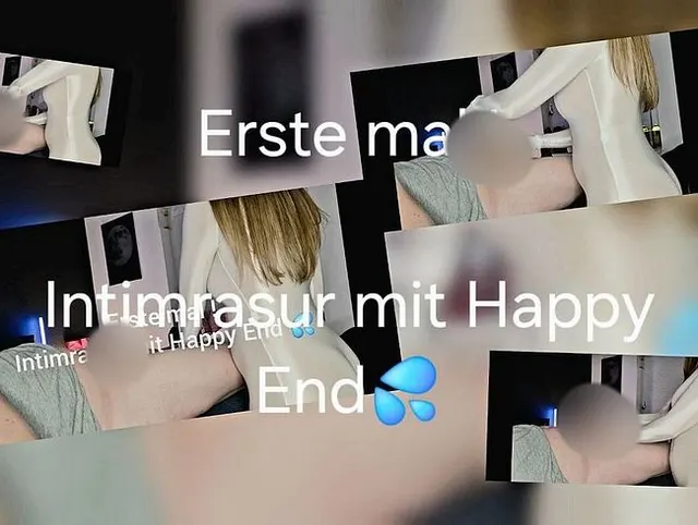 Das erste mal ! Intimrasur mit Handjob zum Happy End !!
