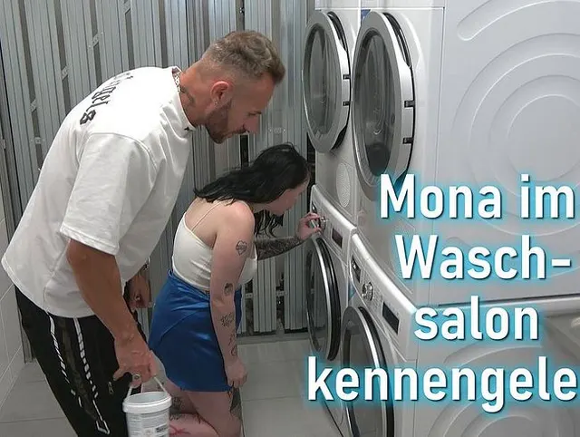 Mona im Waschsalon gefickt